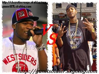 50 cent   VS    the game